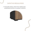 Ver mais imagens de Armário Executivo para Escritório Baixo 2 Portas com Chave Tamburato Marrom Artany