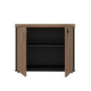 Ver imagem 3 de Armário Executivo para Escritório Baixo 2 Portas com Chave Tamburato