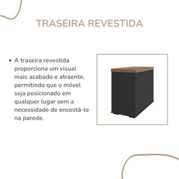 Armário Executivo para Escritório Baixo 2 Portas com Chave Tamburato - 10
