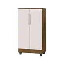 Ver imagem 2 de Armário Smart Organizador Multiuso 2 Portas e 3 Prateleiras:Jequitiba/Off White