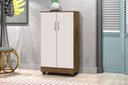 Ver imagem 1 de Armário Smart Organizador Multiuso 2 Portas e 3 Prateleiras:Jequitiba/Off White