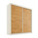 Ver imagem 1 de Guarda-roupa Casal Mali 2 Portas 3 Gavetas 100% Mdf Off White/peroba - Europa Móveis