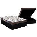 Ver imagem 1 de Cama Box Baú Casal: Colchão Espuma Polar D33 Pérola + Base CRC Suede Black(138x188)