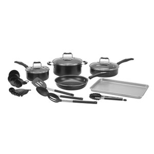 Conjunto de Panelas Cuisinart Chef Antiaderente com 22 Peças P55-22bk