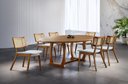 Ver imagem 1 de Sala de Jantar Madeira Maciça com 6 Cadeiras 1,80x1,0m - Zara - Requinte Salas