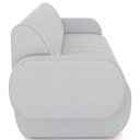 Ver imagem 5 de Sofá 3 Lugares Sala Living Orgânico 188cm Fávara K01 Veludo Cinza - Lyam Decor