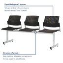 Ver imagem 6 de Longarina 3 Lugares Movie Prima Design