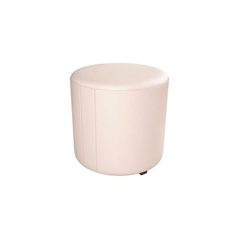 Puff Decorativo Sala Descando Copenhage Premium Sintetico Bege Matrix