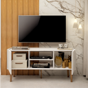 Ver imagem 2 de Rack Moscou 107cm Branco para TV 43" Byhouse
