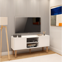 Ver imagem 1 de Rack Moscou 107cm Branco para TV 43" Byhouse