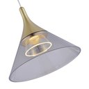 Ver imagem 2 de Lustre Pendente Nordecor Thom 2695 Dourado Fosco Led Bivolt Dourado Fosco 2695