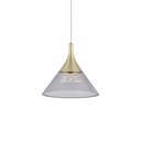 Ver imagem 1 de Lustre Pendente Nordecor Thom 2695 Dourado Fosco Led Bivolt Dourado Fosco 2695