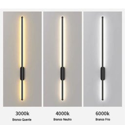 Luminaria Arandela Led Perfil 3 em 1 Slim Luz Indireta Parede Sala Quarto Decoraçao Minimalista Ilum - 3