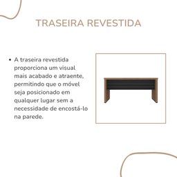 Mesa Elegante para Escritório Executivo 1600 Cm em Tamburato 5 Cm - 9