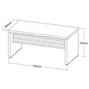 Ver imagem 4 de Mesa Elegante para Escritório Executivo em Tamburato 158,5cm