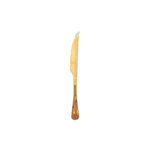 Faca para Assado Positano Dourada 28,5cm