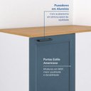 Ver imagem 6 de Balcão Canto Reto Planejado com Tampo Soho CabeCasa MadeiraOriginals Branco/Azul
