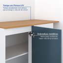 Ver imagem 5 de Balcão Canto Reto Planejado com Tampo Soho CabeCasa MadeiraOriginals Branco/Azul