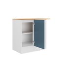 Ver imagem 4 de Balcão Canto Reto Planejado com Tampo Soho CabeCasa MadeiraOriginals Branco/Azul