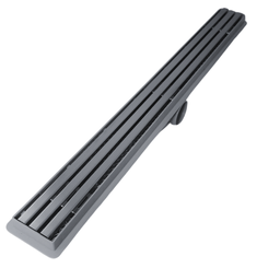 Ralo Linear 5x80 Box Banheiro Inox Escovado Trilho Coletor Cinza com Tela - 2