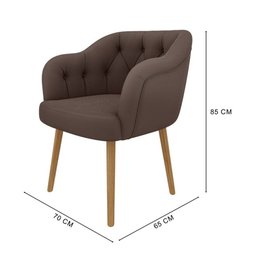 Poltrona Decorativa Bella em Veludo Just Time - 4