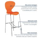 Ver imagem 7 de Kit 6 Banquetas Alta com Encosto Flash Laranja