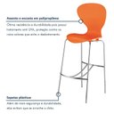 Ver imagem 6 de Kit 6 Banquetas Alta com Encosto Flash Laranja
