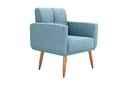 Ver imagem 2 de Poltrona Decorativa Havana Boucle Azul F495 - Matrix
