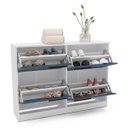Ver imagem 3 de Sapateira Valência com 4 Gavetas 110x92cm Azul/Branco 250694