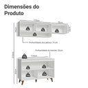 Ver imagem 3 de Armário de Cozinha Compacta 190cm Reims Madesa 07 Branco