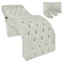 Ver imagem 2 de Kit Maca Estética com Massagem Escada e Capa Veludo Bege Marfim Sofa Store