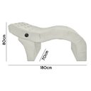 Ver imagem 3 de Kit Maca Estética com Massagem Escada e Capa Veludo Bege Marfim Sofa Store