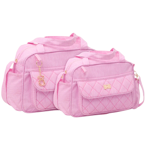 Kit Bolsas Maternidade Mave Baby Petit Luxe Rosa