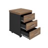 Gaveteiro Executivo 3 Gavetas com Rodinhas e Chave para Escritório - 3