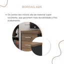 Ver imagem 7 de Gaveteiro Executivo 3 Gavetas com Rodinhas e Chave para Escritório