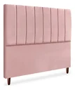 Ver imagem 2 de Cabeceira de Cama Box Carla Casal 140 Cm Suede Rosa do Lar Móveis e Decoração