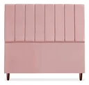 Ver imagem 1 de Cabeceira de Cama Box Carla Casal 140 Cm Suede Rosa do Lar Móveis e Decoração