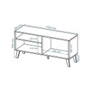 Ver mais imagens de Rack Madri para TV até 50'' para Sala 120 cm Compacto Peternella:Nature/Off White