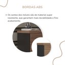 Ver mais imagens de Gaveteiro Alto Arquivo para Pasta Suspensa com Chave, para Escritório e Recepção Nogal/Preto Artany