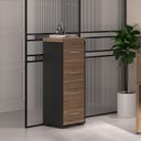 Ver imagem 2 de Gaveteiro Executivo com Chave para Pasta Suspensa 4 Gavetas e Tampo em Tamburato 5 Cm