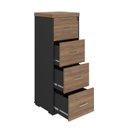 Ver imagem 3 de Gaveteiro Executivo com Chave para Pasta Suspensa 4 Gavetas e Tampo em Tamburato 5 Cm