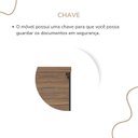 Ver imagem 7 de Gaveteiro Alto Arquivo para Pasta Suspensa com Chave, para Escritório e Recepção Nogal/Preto Artany