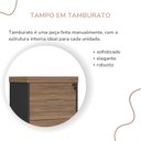 Ver imagem 6 de Gaveteiro Alto Arquivo para Pasta Suspensa com Chave, para Escritório e Recepção Nogal/Preto