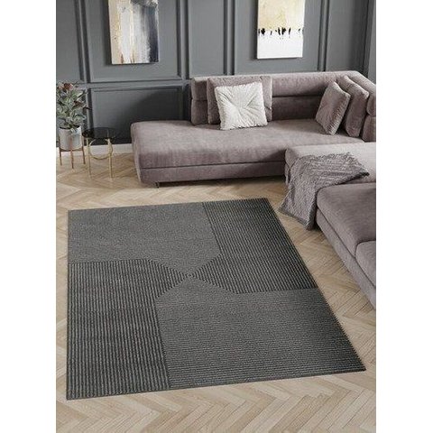 Tapete Sala Edantex Dixon 06 2,50 X 3,00 Chevron/cinza