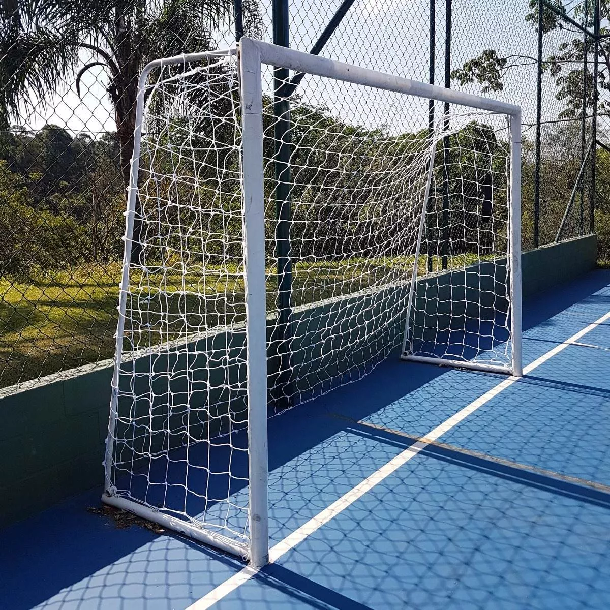 Par Rede Gol Futsal Futebol de Salão Fio 4mm Proteção U.v. - 4