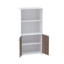 Ver imagem 3 de Armario Misto 02 Portas Pivotante AM1600MX-33 Branco/Walnut