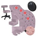 Ver imagem 1 de Kit Maca Estética com Massagem Mocho Escada e Capa Veludo Rosê Sofa Store