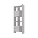Ver imagem 4 de Estante de Livros 63,6CMX180,3cm 2 Portas Arbos Cinza/Concreto Artany