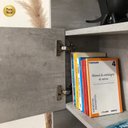 Ver mais imagens de Estante de Livros 63,6CMX180,3cm 2 Portas Arbos Cinza/Concreto Artany