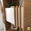 Ver imagem 7 de Estante de Livros 63,6CMX180,3cm 2 Portas Arbos Bege/Olmo/Branco Artany